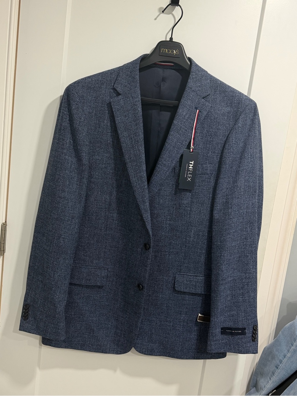 THE FLEXX Men's Textured Navy Sport Coat